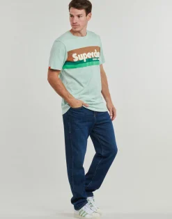 Superdry - LOGO TERRAIN Vert Outlet