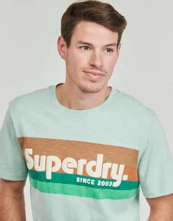 Superdry - LOGO TERRAIN Vert Outlet