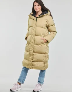 Hot Superdry - STUDIOS LONGLINE DUVET COAT ShakerBeige