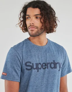 Superdry - VINTAGE CORE LOGO CLASSIC TEE Marine Sale