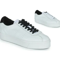 Superga - WHITE BLACK Blanc Best