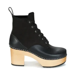 Swedish hasbeens - HIPPIE LACE UP Noir Sale