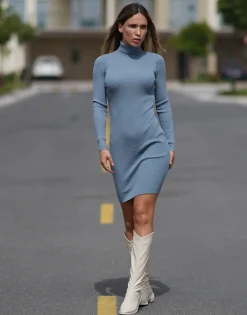 THEAD. - HAILEY DRESS Bleu Discount