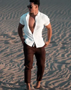 THEAD. - JOEY PANT Marron Outlet