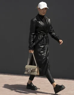 THEAD. - LINDSEY TRENCH Noir Outlet