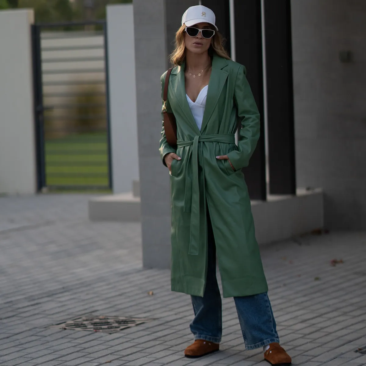 THEAD. - LINDSEY TRENCH Vert Discount