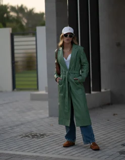 THEAD. - LINDSEY TRENCH Vert Discount