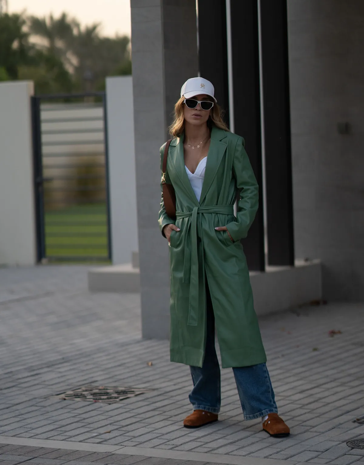 THEAD. - LINDSEY TRENCH Vert Discount