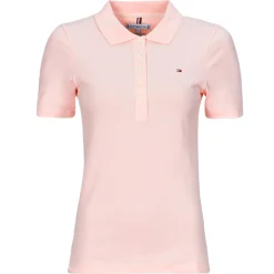 Online Tommy Hilfiger - 1985 SLIM PIQUE POLO SS Rose