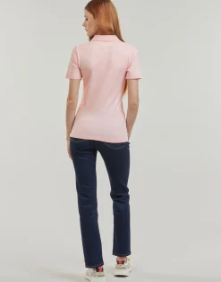 Online Tommy Hilfiger - 1985 SLIM PIQUE POLO SS Rose