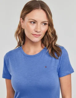 Hot Tommy Hilfiger - 1985 SLIM SLUB C-NK SS Bleu