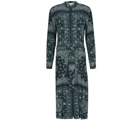 Tommy Hilfiger - BANDANA VIS MIDI SHIRT DRESS LS Marine Sale