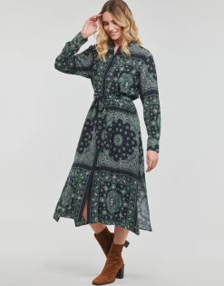 Tommy Hilfiger - BANDANA VIS MIDI SHIRT DRESS LS Marine Sale