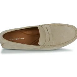 Online Tommy Hilfiger - CASUAL HILFIGER SUEDE DRIVER Beige