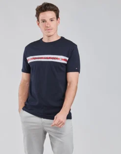 Sale Tommy Hilfiger - CN SS TEE LOGO Marine