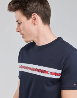 Sale Tommy Hilfiger - CN SS TEE LOGO Marine
