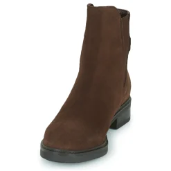 Tommy Hilfiger - Coin Suede Flat Boot Marron Outlet