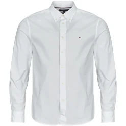 Discount Tommy Hilfiger - CORE FLEX POPLIN SOLID RF SHIRT Blanc