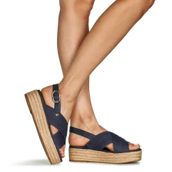 Tommy Hilfiger - DENIM ESPADRILLE PLATFORM SANDAL Marine Online