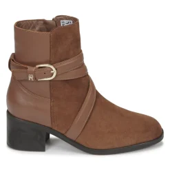 Tommy Hilfiger - ELEVATED ESSENTIAL MIDHEEL BOOT Camel Outlet