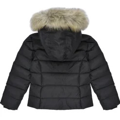 Tommy Hilfiger - ESSENTIAL DOWN FUR HOOD JACKET Noir Sale