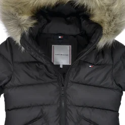 Tommy Hilfiger - ESSENTIAL DOWN FUR HOOD JACKET Noir Sale