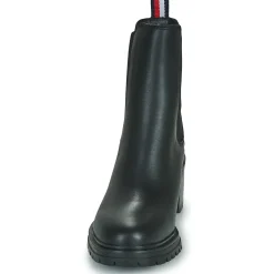 Tommy Hilfiger - ESSENTIAL MIDHEEL LEATHER BOOTIE Noir Best