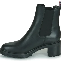 Tommy Hilfiger - ESSENTIAL MIDHEEL LEATHER BOOTIE Noir Best