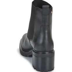 Tommy Hilfiger - FLAG MID HEEL LEATHER CHELSEA Noir Online