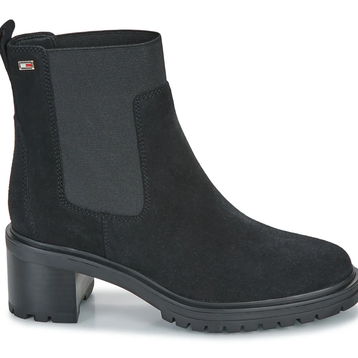 Tommy Hilfiger - FLAG MID HEEL SUEDE CHELSEA