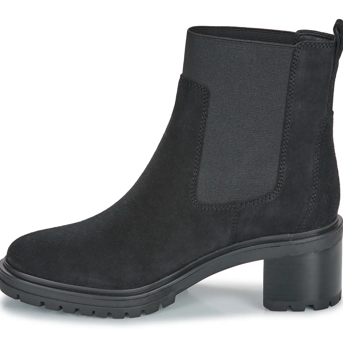 Tommy Hilfiger - FLAG MID HEEL SUEDE CHELSEA