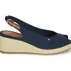 Tommy Hilfiger - FLAG MID WEDGE ESPAD SLINGBACK Marine