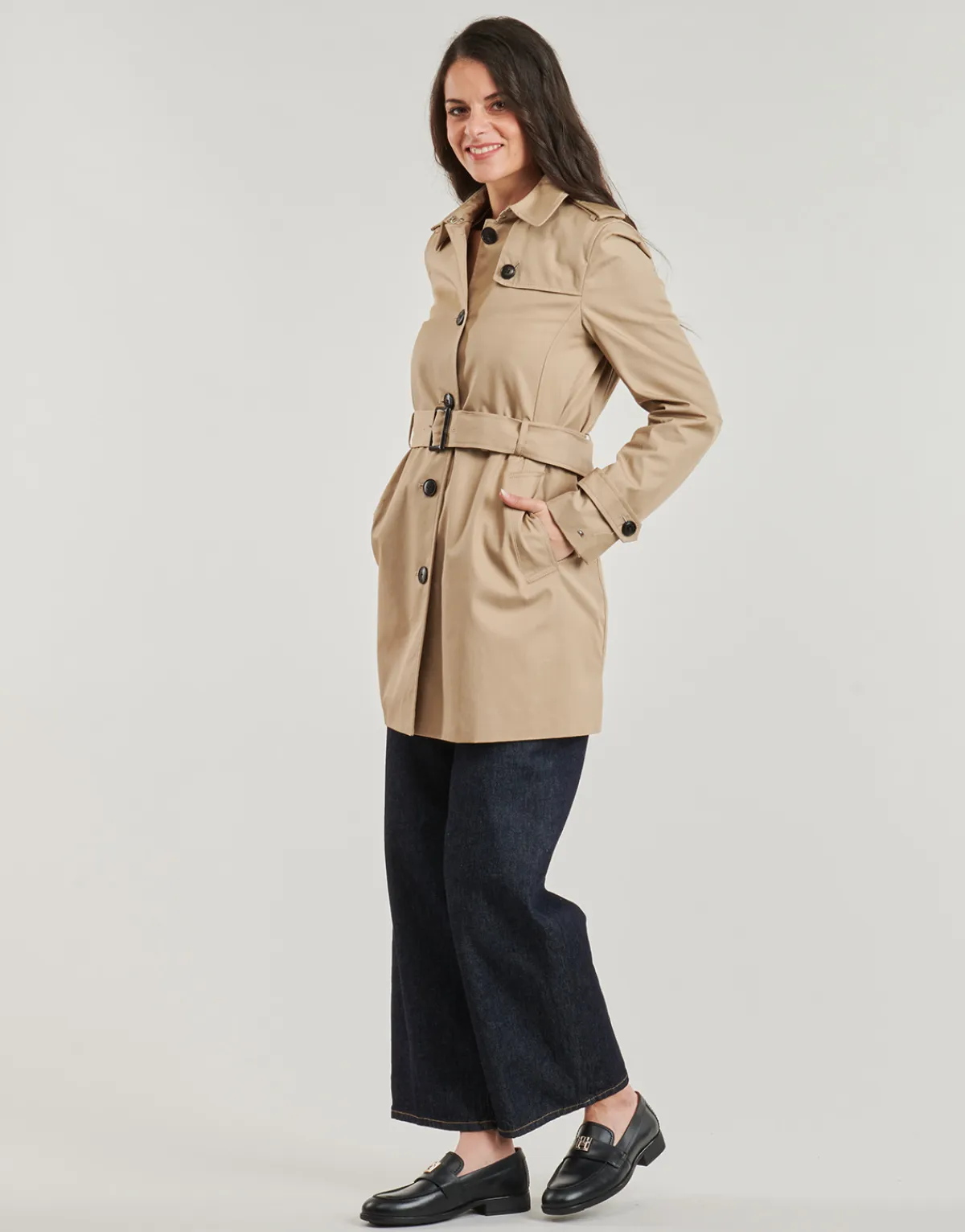 Sale Tommy Hilfiger - HERITAGE SINGLE BREASTED TRENCH Beige