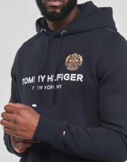 New Tommy Hilfiger - ICON STACK CREST  HOODY Marine