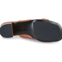 Tommy Hilfiger - LEATHER & SUEDE BLOCK HEEL MULE