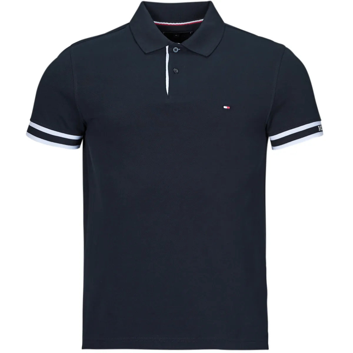 Tommy Hilfiger - MONOTYPE CUFF SLIM FIT POLO Marine Sale