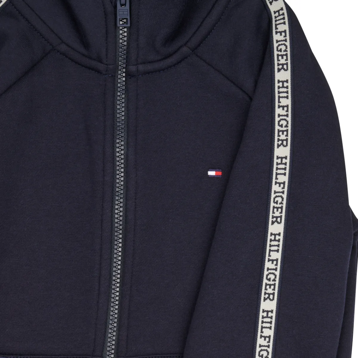 Hot Tommy Hilfiger - MONOTYPE TAPE ZIPTROUGH Marine