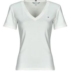 Tommy Hilfiger - NEW SLIM CODY V-NK SS Blanc Outlet