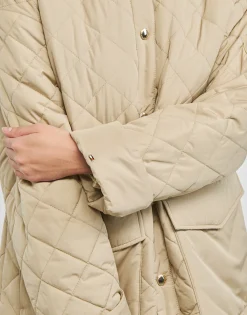 Best Tommy Hilfiger - QUILTED  SORONA SHORT SHACKET Beige