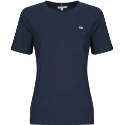 Tommy Hilfiger - REG CONTRAST FLAG SS TEE Marine