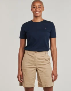 Tommy Hilfiger - REG CONTRAST FLAG SS TEE Marine