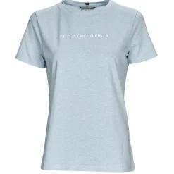 Tommy Hilfiger - REG FROSTED CORP LOGO C-NK SS Bleuciel