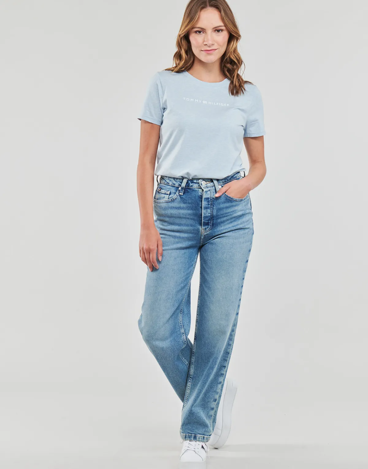 Tommy Hilfiger - RELAXED STRAIGHT HW LIV Bleu Clearance