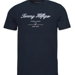 Tommy Hilfiger - SCRIPT LOGO TEE Marine Hot