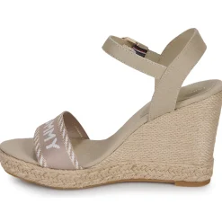 Tommy Hilfiger - SEASONAL WEBBING WEDGE Beige Hot