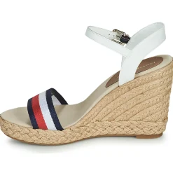 Tommy Hilfiger - SHIMMERY RIBBON HIGH WEDGE Blanc Hot
