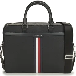 Hot Tommy Hilfiger - TH COATED CANVAS COMPUTER BAG Noir