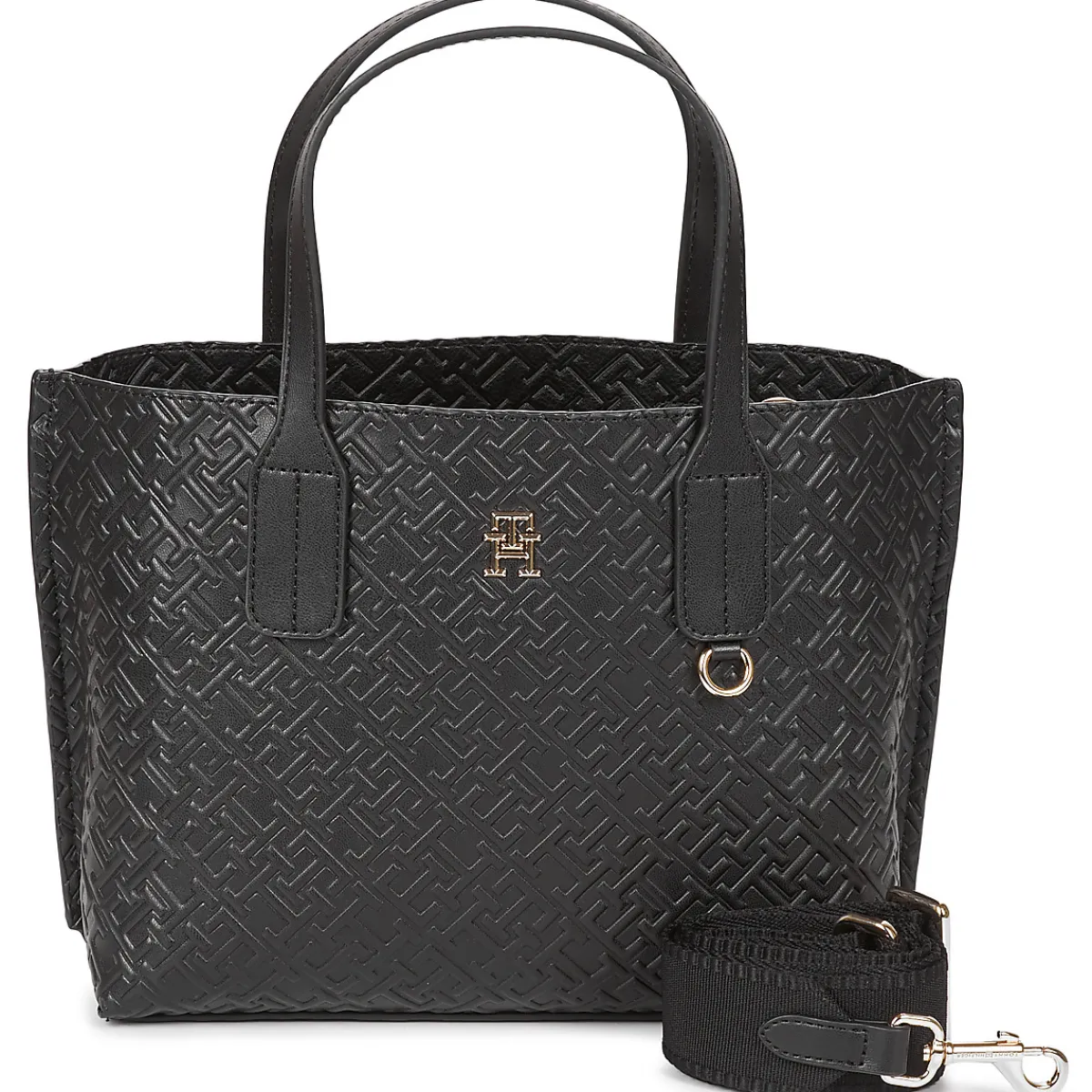 Tommy Hilfiger - TH DISTINCT SMALL TOTE MONO Noir Sale