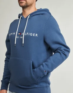 Sale Tommy Hilfiger - TOMMY LOGO HOODY Bleu