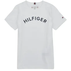 Sale Tommy Hilfiger - U HILFIGER ARCHED TEE Blanc